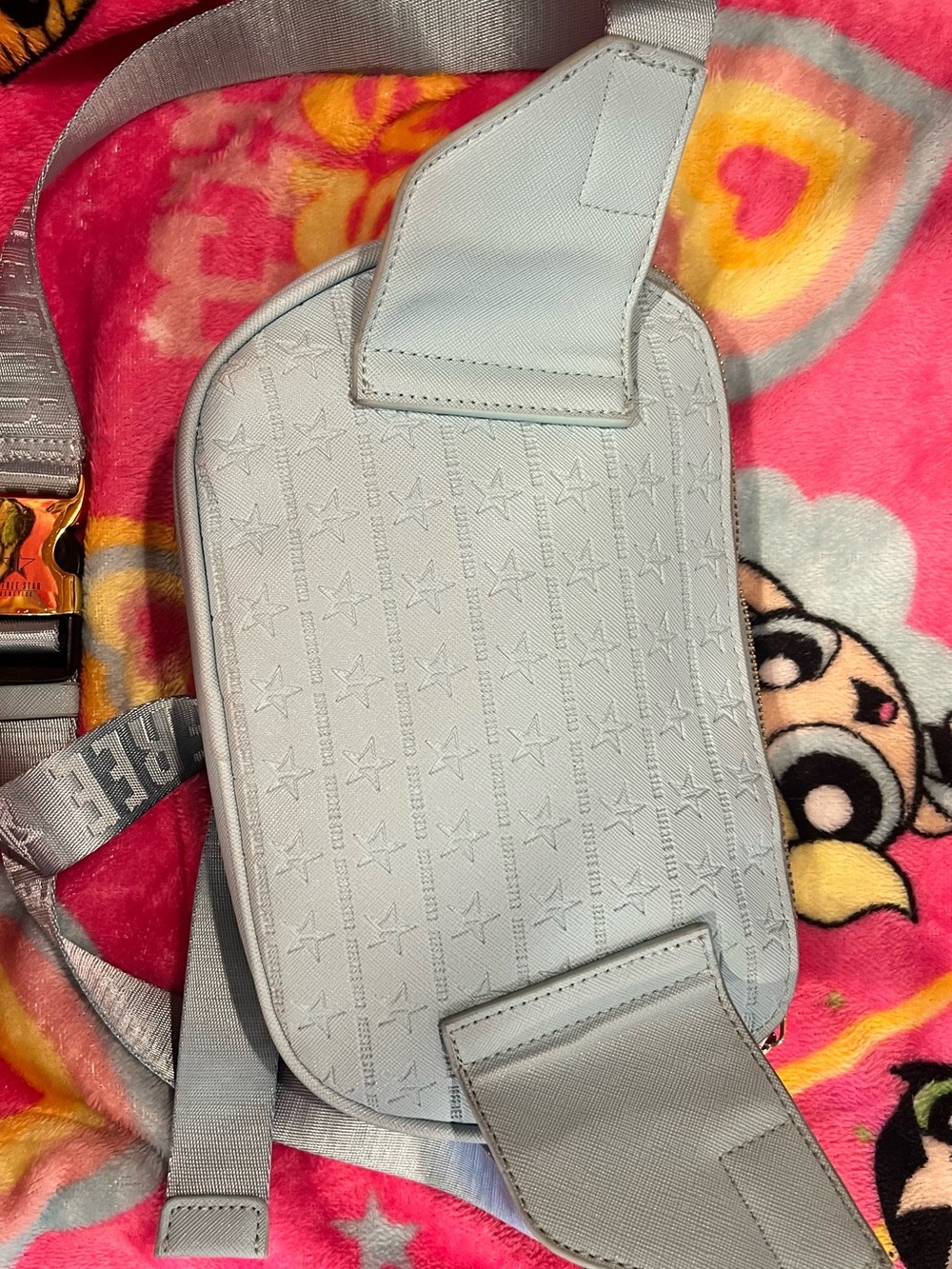 Jeffree Star Baby Blue Logo-Embossed Belt Bag/Crossbody | Star Pattern | GUC❣️ - Picture 9 of 15